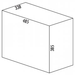 Naber Selectakit Double 4, Abfallsystem, alu grau, 8011115