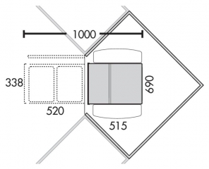 Naber Selectakit Corner Boy 2 Abfallsystem fr Diagonaleckschrnke, alu grau, 8012083