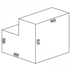 Naber Selectakit ko 1 Abfallsystem, alu grau, 8011088