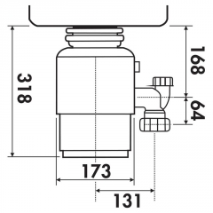 Naber Selectakit Modell 56, Abfallzerkleinerer, anthrazit, 8012034