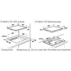 Kppersbusch KI 8820.0 SR, Induktion-Kochflche, 80 cm, rahmenlos, mit 5 Jahren Garantie!