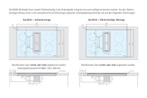 Silverline FLHK 800 ESK Flow-In HighLight Kochstelle inklusive Kochfeld-Absaugung, EEK: A. Mit 5 Jahren Garantie!