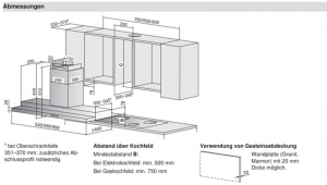 V-ZUG AiroClearEinbau V6000 AE6T6FTLG, Einbauhaube, Spiegelglas, 6105800006, 10 JAHRE GARANTIE!