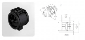 Elica GME Zwischenmotor, KIT0147879. Mit 5 Jahren Garantie!