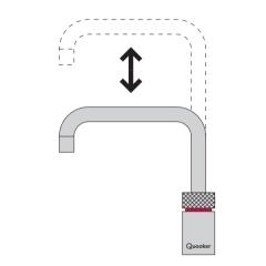 Quooker Flex, PRO3-VAQ und Cube *inkl. FILTER*, Edelstahl massiv, 7 JAHRE GARANTIE, 3XRVSCUBE2