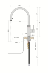 Quooker Flex, COMBI und Cube *inkl. FILTER*, Edelstahl massiv, 7 JAHRE GARANTIE, FXRSSTCOMBICUBE2