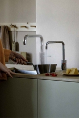 Quooker Nordic Square Twintaps, COMBI+ Plus und Cube *inkl. FILTER*, Edelstahl, 7 JAHRE GARANTIE, 22+NSRVSTTCUBE2