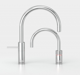 Quooker Nordic Round Twintaps, PRO3-VAQ und Cube *inkl. FILTER*, verchromt glnzend, 7 JAHRE GARANTIE, 3NRCHRTTCUBE2