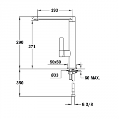 Teka FO 915, Hochdruck, chrom, 629150200