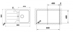 Teka Simpla 45 B-TG, Tegranit Carbon, 40144512