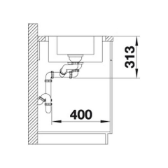 Blanco Classimo Sple 6 S-IF, Flachrand, InFino Ablauf, 525329