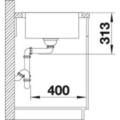 Blanco Classimo Sple XL 6 S-IF, Flachrand, InFino Ablauf, 525327