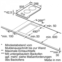 Constructa CA327150, Domino-Kochfeld, Edelstahlrahmen, mit 5 Jahren Garantie!