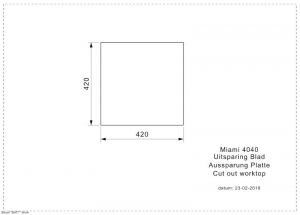 Reginox Miami 40x40, Edelstahlsple PVD-Technik, Farbe Copper, R30707