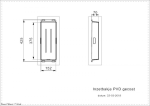 Reginox Restebecken Miami Edelstahl, Farbe Gun Metal, R30547