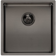 Reginox Miami 40x40, Edelstahlsple PVD-Technik, Farbe Gun Metal, R30691