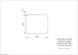 Reginox Colorado Comfort L, Einbau-/Auflagesple Edelstahl poliert, R24195