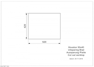 Reginox Houston 50x40, Edelstahlsple, R32855