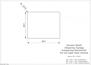 Reginox Houston 50x40, Edelstahlsple, R32855