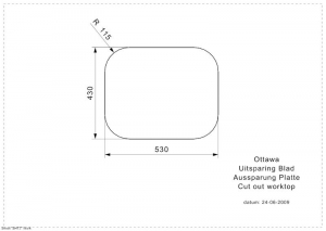 Reginox Ottawa OSP Wandmontage Einbausple Edelstahl poliert, R04029