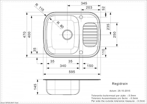 Reginox Regidrain, Edelstahlsple, R01929