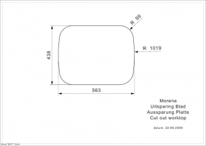 Reginox Morena KGKG (ohne berlauf) Einbau-/Auflagesple, Edelstahl poliert, R16534