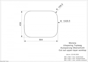 Reginox Morena KGKG (ohne berlauf) Einbau-/Auflagesple, Edelstahl poliert, R16534