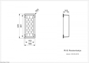 Reginox Restebecken Edelstahl, R33838