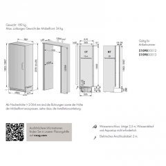 V-ZUG Cooler V6000 Supreme, Einbau Khlschrank, Rechtsanschlag, 5109800012, 10 JAHRE GARANTIE!