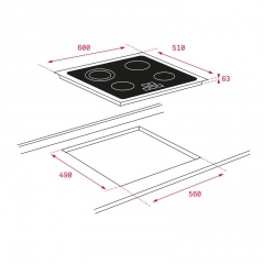 Teka TR 6415, Highlight Kochfeld, 60 cm, Facette, 40239043, mit 5 Jahren Garantie!