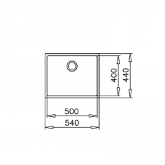 Teka BE LINEA RS15 50.40, Edelstahl-Unterbausple 60 cm, 115000005