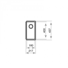 Teka BE LINEA RS15 18.40, Edelstahl-Unterbausple 45 cm, 115000010