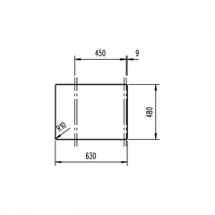 Teka STONE 45 S-TG 1B 1D AUTO, Tegranit+ Einbausple 45 cm, Kohlenstoff, 115330050