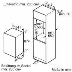 Neff GI1212SE0 N50, Einbau Gefrierschrank, EEK: E, mit 5 Jahren Garantie!