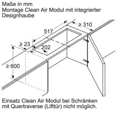 Neff Z51ITD1X1, Long Life Umluftset extern