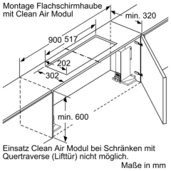 Neff Z51ITD1X1, Long Life Umluftset extern