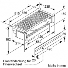 Neff Z51ITD1X1, Long Life Umluftset extern