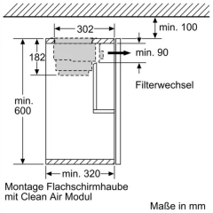 Neff Z51ITD1X1, Long Life Umluftset extern