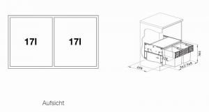 Blanco Select II Compact 60/2 Abfalltrennsystem, 526207