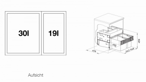 Blanco Select II 60/2 Orga Abfalltrennsystem, 526208