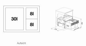 Blanco Select II XL 60/3 Orga Abfalltrennsystem, 526210