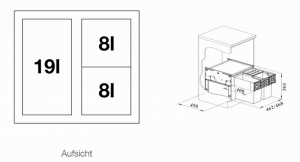 Blanco Select II 50/3 Abfalltrennsystem, 526202