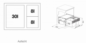 Blanco Select II XL 60/3 Abfalltrennsystem, 526205