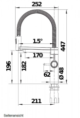 Blanco Evol-S Pro Soda & Filter, Hochdruck Festauslauf, PVD Steel, 526255