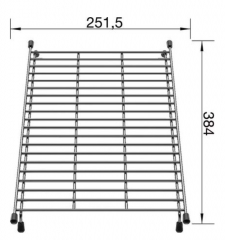 Blanco Beckengitter Edelstahl, 234795