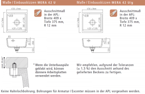 Systemceram KeraDomo MERA 42 U/g, geschliffene Oberseite, Farbe Polar (matt), mit 5 Jahren Garantie