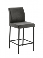 Naber Tablon Barile 2WS Hocker, Gestell schwarz, Bezug dunkelgrau, 3038317