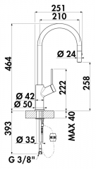 Linea Mio 2, chrom, Hochdruck Schlauchbrause, 5011304