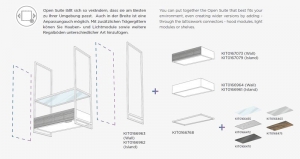 ELICA Regalboden mit Rauchglas fr alle Open Suite Hauben, KIT0166463