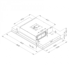 NOVY Pure'line Compact 6811 Deckenhaube, weiss, 90 cm, mit 5 Jahren Garantie